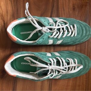 Coolway Teal and White Casual Sneakers